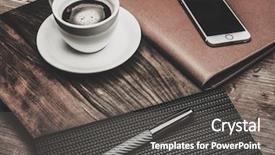  Presentation with tools - Presentation with business essentials - luxurious businessman tools background and a dark gray colored foreground