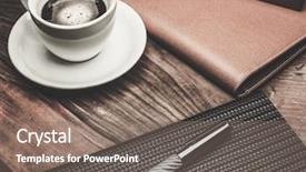  Presentation with tools - Beautiful slide set featuring business essentials - luxurious businessman tools backdrop and a gray colored foreground