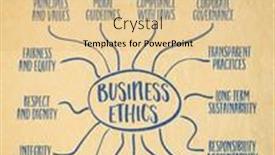  Presentation with business ethics - Presentation design enhanced with business-ethics-infographics-or-mind background and a  colored foreground