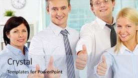  Presentation with successful group of surgeons - Colorful presentation theme enhanced with business excellence - group of successful businesspeople showing backdrop and a light blue colored foreground