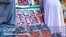  Presentation with egypt - PPT layouts having escalator in a trade building background and a dark gray colored foreground