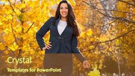  Presentation with autumn blue - Colorful PPT layouts enhanced with business eygpt - happy successful arab businesswoman backdrop and a tawny brown colored foreground