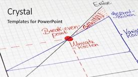  Presentation with economic - Beautiful slide set featuring business finance arithmetic - economic calculation break-even point backdrop and a white colored foreground