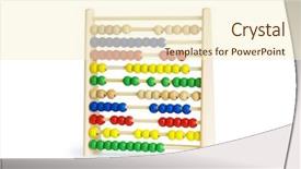  Presentation with finance education - Beautiful slides featuring business finance arithmetic - education concept - abacus backdrop and a cream colored foreground