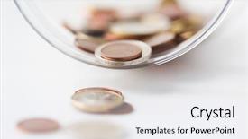  Presentation with investment money - Slides having business finance investment money saving background and a white colored foreground