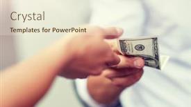  Presentation with payment - Slide set having business-finances-payment-charity background and a cream colored foreground