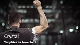  Presentation with athletic injuries and ethnobotanical plants - Presentation theme consisting of business fitness - triumphant athletic businessman background and a dark gray colored foreground