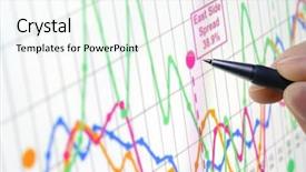  Presentation with forecasting - Cool new slides with bussiness forecasting - analyzing financial graph on screen backdrop and a  colored foreground