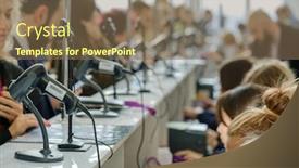  Presentation with forum - Theme featuring business-forum-visitors-register background and a violet colored foreground