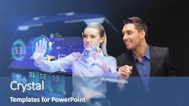  Presentation with gps - PPT theme with business future technology and cyberspace background and a ocean colored foreground