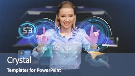  Presentation with gps - Presentation design enhanced with business future technology and cyberspace background and a ocean colored foreground