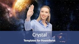  Presentation with transport and future technology concept - Audience pleasing presentation theme consisting of business future technology and people backdrop and a ocean colored foreground