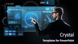  Presentation with futur - Presentation theme with business future technology cyberspace background and a wine colored foreground