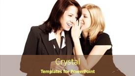  Presentation with business women - Theme having business gossip women in the office two girls discuss the news at lunchtime with coffee gossip rumors secrets and intrigue background and a tawny brown colored foreground