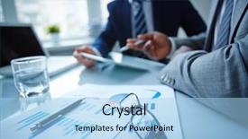  Presentation with eyeglasses - Audience pleasing PPT theme consisting of business graph - image of eyeglasses and financial backdrop and a light blue colored foreground