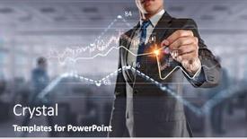  Presentation with trade - Presentation consisting of business-graph-and-trade-monitor background and a dark gray colored foreground