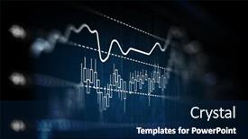  Presentation with trade - PPT layouts consisting of business-graph-and-trade-monitor background and a navy blue colored foreground