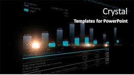  Presentation with trade - Theme having business-graph-and-trade-monitor background and a black colored foreground