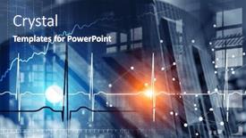  Presentation with trade - Presentation enhanced with business-graph-and-trade-monitor background and a  colored foreground