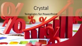  Presentation with abstract chart business - Audience pleasing slide deck consisting of business graph on chart backdrop and a coral colored foreground