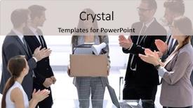  Presentation with welcome aboard new staff - Presentation design consisting of business group welcomes new employee background and a light gray colored foreground