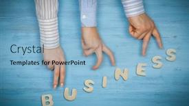  Presentation with business growing - Presentation consisting of business-growing-concept-mixed-media background and a light blue colored foreground