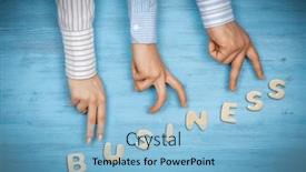  Presentation with business growing - PPT layouts with business-growing-concept-mixed-media background and a light blue colored foreground