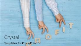  Presentation with business growing - Presentation theme having business-growing-concept-mixed-media background and a light blue colored foreground