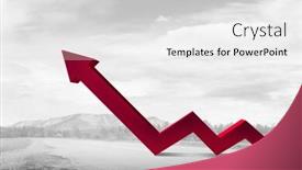  Presentation with business growth - Presentation theme featuring global economy 3d concept - business growth and progress mixed background and a light gray colored foreground