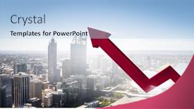  Presentation with business growth - Cool new presentation theme with business-growth-and-progress-mixed backdrop and a light blue colored foreground