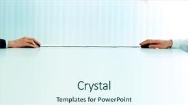  Presentation with holding hands - Slide set consisting of business hands holding two computer background and a  colored foreground