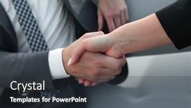  Presentation with congratulations - PPT layouts featuring business handshake congratulations or partnership concept background and a dark gray colored foreground