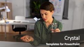  Presentation with health - Presentation theme consisting of business health problem and deadline background and a dark gray colored foreground