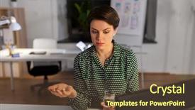  Presentation with health - Colorful presentation theme enhanced with business health problem and deadline backdrop and a tawny brown colored foreground