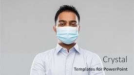  Presentation with medical business - PPT layouts having business-healthcare-and-people-concept background and a sky blue colored foreground