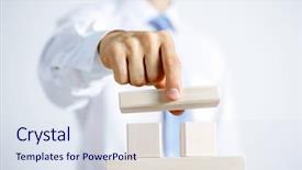  Presentation with human resource - Presentation theme consisting of business hierarchy and human resource background and a  colored foreground