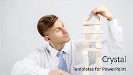  Presentation with human resources - Beautiful theme featuring business hierarchy and human resource backdrop and a  colored foreground