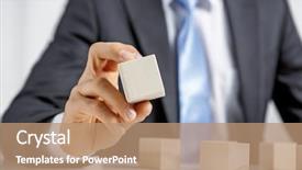  Presentation with human resources - Beautiful slide deck featuring business hierarchy and human resource backdrop and a  colored foreground