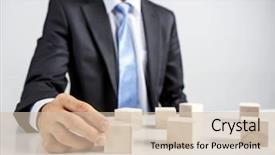  Presentation with human resources - Audience pleasing presentation consisting of business hierarchy and human resource backdrop and a  colored foreground