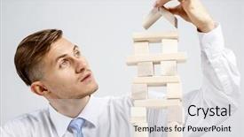  Presentation with human resources - PPT theme with business hierarchy and human resource background and a  colored foreground