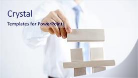  Presentation with human resource - Beautiful slides featuring business hierarchy and human resource backdrop and a  colored foreground