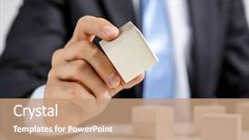  Presentation with human resources - Theme featuring business hierarchy and human resource background and a  colored foreground