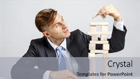  Presentation with human resources - Slides having business hierarchy and human resource background and a  colored foreground