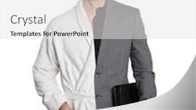  Presentation with relaxation - Presentation theme with business-hours-or-relaxation-time background and a white colored foreground