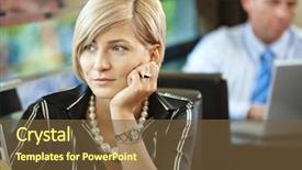  Presentation with cafe - Cool new theme with business ice cream - closeup portrait of young woman backdrop and a  colored foreground