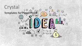  Presentation with innovation - Slide deck with business-idea-innovation-concept-mixed background and a light gray colored foreground