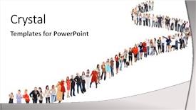  Presentation with waiting - Colorful PPT theme enhanced with business idea waiting for their backdrop and a white colored foreground