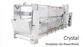  Presentation with equipment - Slide deck consisting of business incubation - poultry equipment isolated background and a white colored foreground