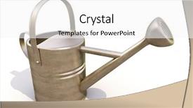  Presentation with metal fabricator - Presentation featuring business incubation - watering can made of metal background and a  colored foreground