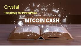  Presentation with business-book - Slide set having business-inscription-coming-out background and a tawny brown colored foreground